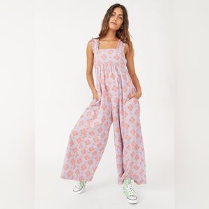 Katya printed wide leg One piece